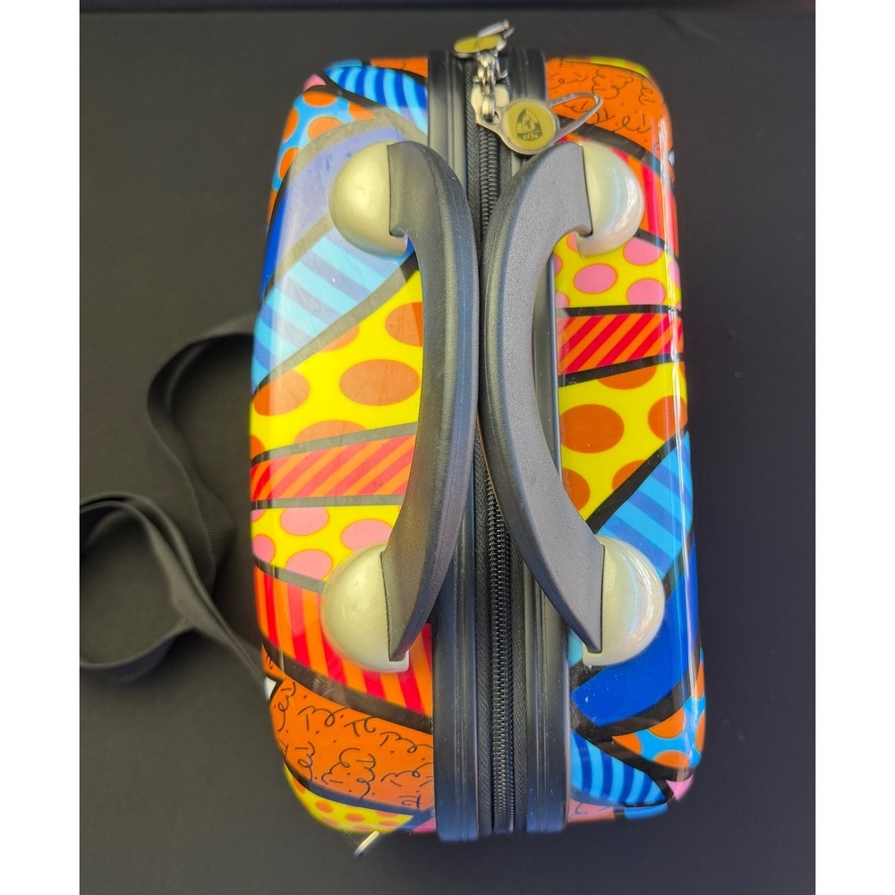 Romero Britto Hey Garden Beauty Case Pop Art Hard Shell Travel Vanity Makeup Bag - Picture 4 of 16